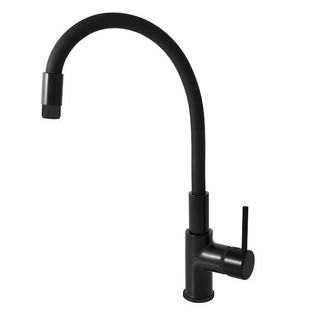 SEINA - Dřezová baterie s flexibilním ramínkem, Černá - matná, SE919.5/10CMAT, RAV Slezák - připojení 1/2"