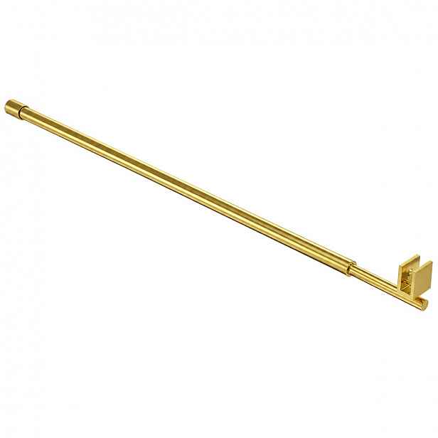 Sprchová vzpěra Onyx - kulatá - teleskopická - vodorovná - zlatá - 77-140 cm