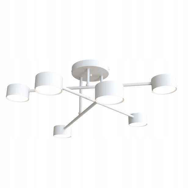 Stropní svítidlo minimalistická bílá 60 cm do ložnice obývacího pokoje 6 bodů Emibig