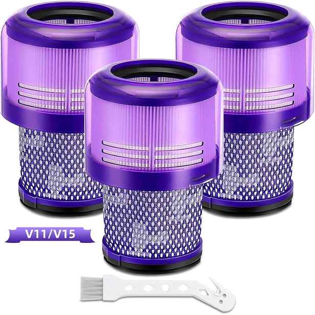 TEMU 3 balení filtrů s 1 nástrojem pro vysavače Dyson V11 Animal, V15 Detect, SV14, SV22, pro bezdrátové vysavače Dyson, náhradní filtr # 970013-02 &