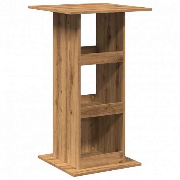 vidaXL Barový stůl s úložným prostorem dub artisan 60 x 60 x 102 cm