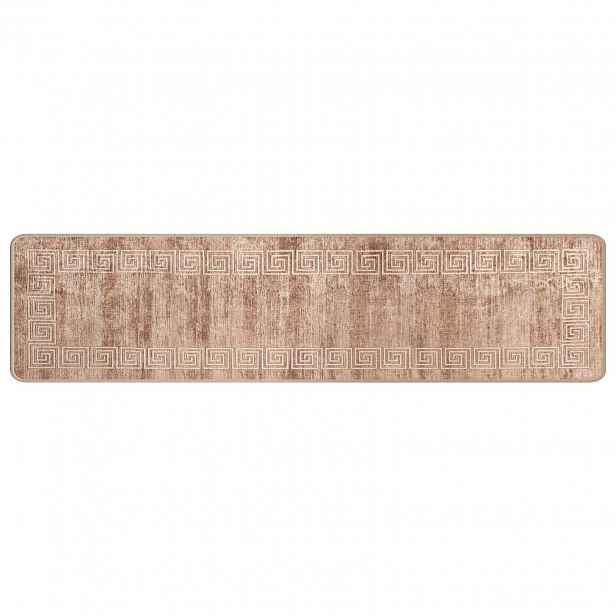 vidaXL Běhoun MARSA Bílá 50 x 400 cm Polyester a PVC