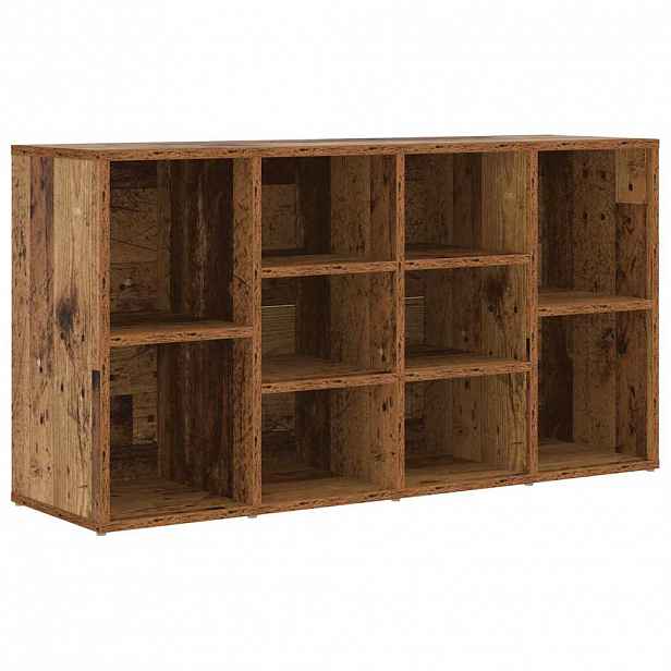 vidaXL Lavička na boty 103 x 30 x 54,5 cm Kompozitní dřevo Staré dřevo