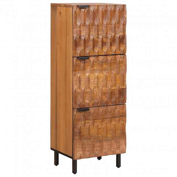 vidaXL Vysoký bufet Akátová hnědá povrchová úprava 40 x 33 x 110 cm