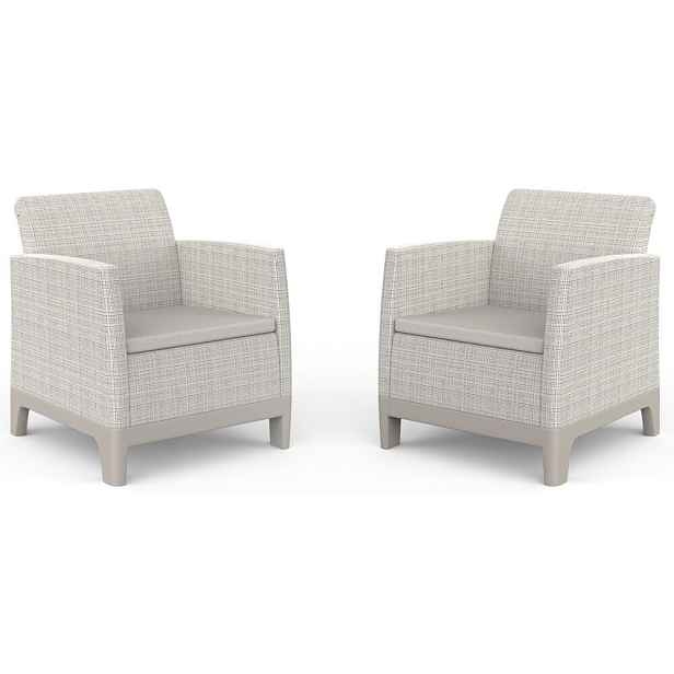 Záhradné kreslo 2 ks SCANDI FORMA DUO Rojaplast