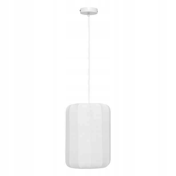 Závěsná Bílá Bavlněná Stropní Lampa Moderní 25 X 123 CM E27 Tobě