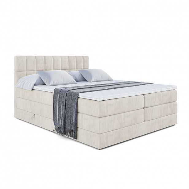 ALTDECOR POSTEL boxspring MIAMI KING – 200 x 200 – H3/H4 – krémová