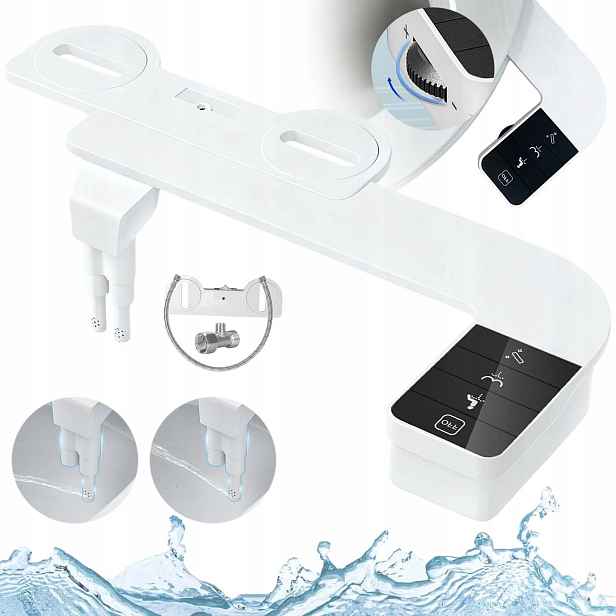 Bidetová Vložka Na Záchod, Nástavec Na Bidet, Sada, Dvojitá Tryska, Odolná