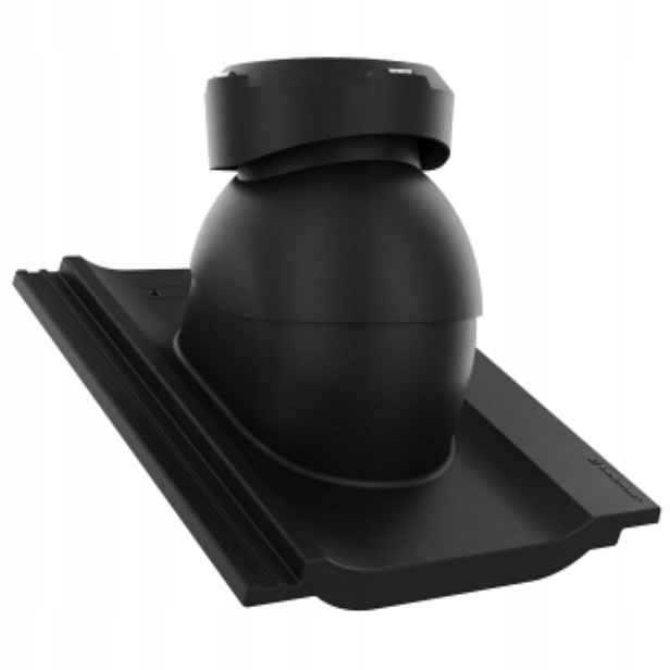 Krbový kanalizační ventilátor fi110 Creaton Kioto Černý Duratop Pro