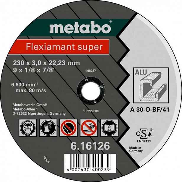 Metabo - Řezný kotouč na hliník 125x22,23 mm 616752000