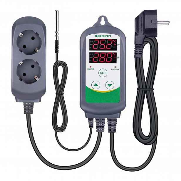 Regulátor teploty termostat 220 V s čidlem termostat