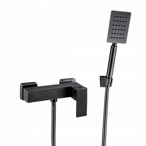 Sprchová baterie Wezer PRO5B-02-BLACK se sprchovým setem