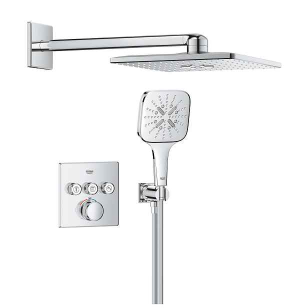 Systém sprchový termostatický Grohe Grohtherm SmartControl SmartActive 310 Cube chrom 1039980000