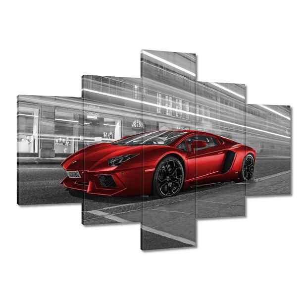 Obrazy 100x70 Červené auto