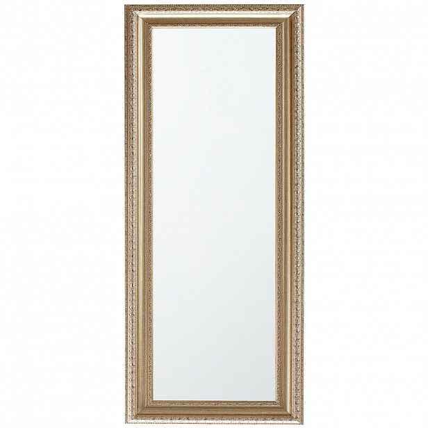 Beliani NÁSTĚNNÉ ZRCADLO zlaté obdélníkové 51/141 cm Aurillac