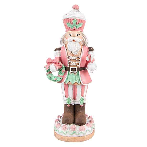 Dekorace Louskáček v růžovém - 9*6*24 cm Clayre & Eef