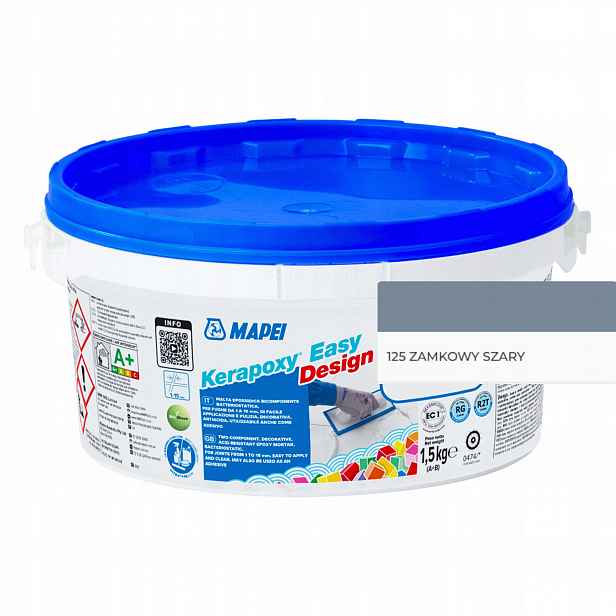 Mapei Epoxidová Spárovací Hmota Kerapoxy Easy Design 1,5 kg 125 Šedá Zámková
