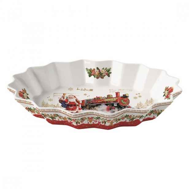 Porcelánový oválný talíř, 30x20.5 cm, "CHRISTMAS MEMORIES" - Easy Life