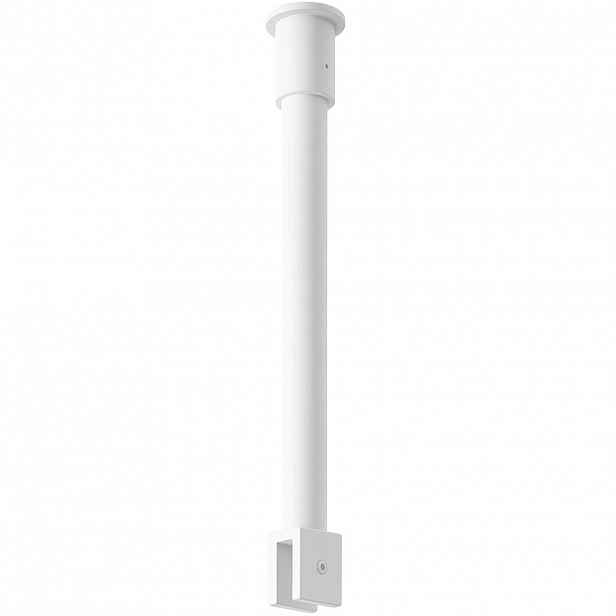 Sprchová vzpěra Onyx - kulatá - vertikální do stropu - bílá - 40 cm