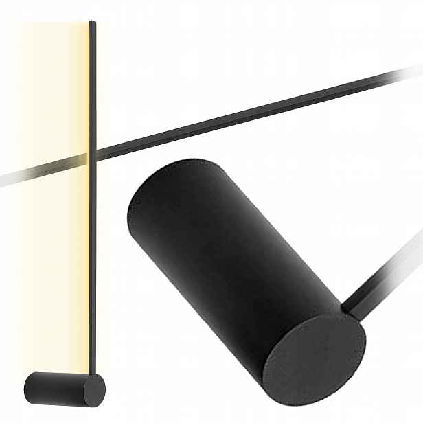 Nástěnná lampa Arm Černá 10W Led 4000K 65 cm Nástěnná lampa do pokoje do pracovny