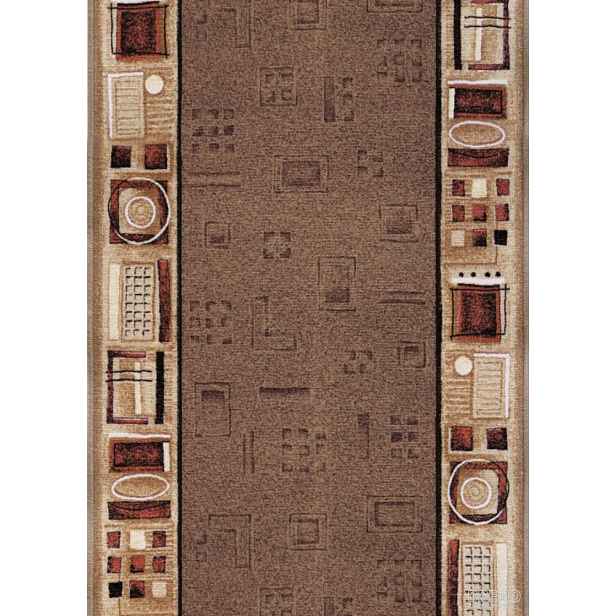 Protiskluzový běhoun na míru Jena 44, šíře 67 cm, hnědá, chodba / předsíň, Associated Weavers