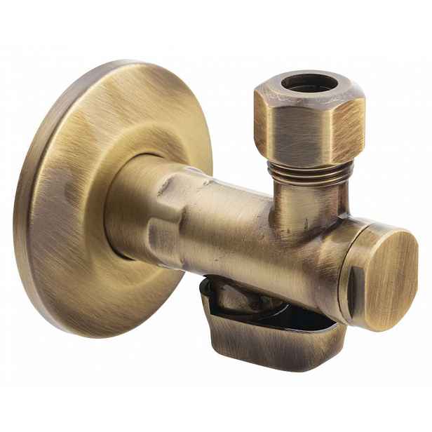 Sapho Reitano Rubinetteria Antea - Rohový ventil s matkou, 1/2"x 3/8", bronz 2020BRO