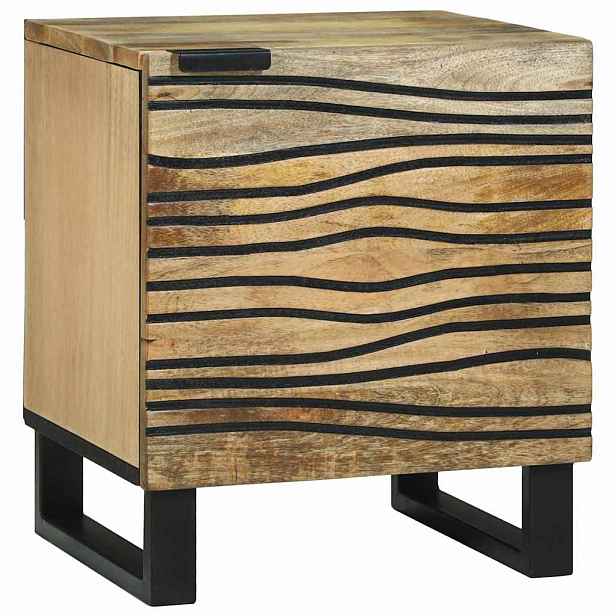 vidaXL Noční skříňka Přírodní 40 x 33 x 46 cm Kompozitní dřevo