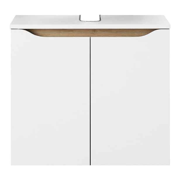 Bílá nízká závěsná skříňka bez umyvadla 60x53 cm Set 857 – Pelipal