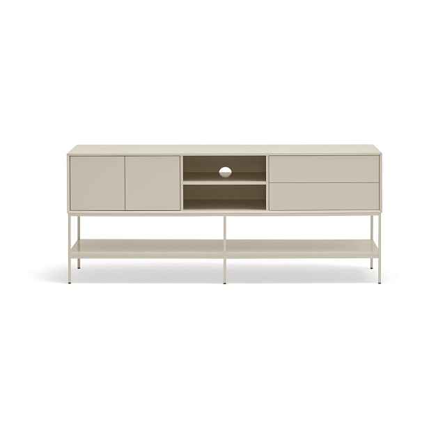 Krémový TV stolek 175x74x45 cm Platt – Teulat