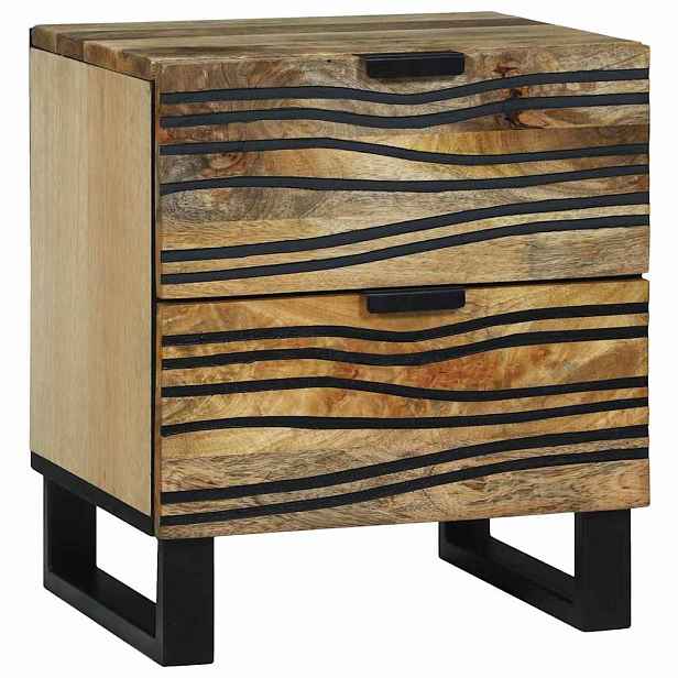 vidaXL Noční skříňka Přírodní 40 x 33 x 46 cm Kompozitní dřevo