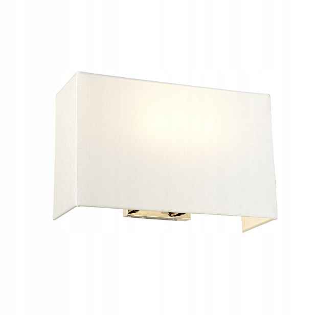 Nástěnné svítidlo chrom obdélníkové krémové stínidlo 37 cm Designer's Lightbox