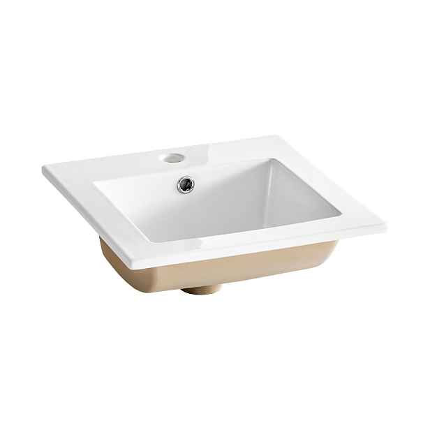 ArtCom Keramické umyvadlo SQUARE 42 CFP 9048 B/8023 | bílá 40 cm