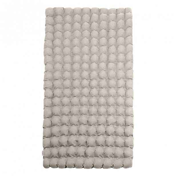 Světle šedá relaxační masážní matrace Linda Vrňáková Bubbles, 110 x 200 cm