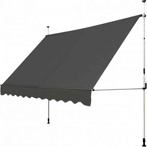 COSTWAY UPEVŇOVACÍ MARKÝZA 300 cm šedá