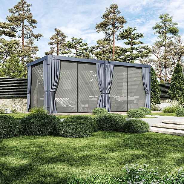 Set závěsů a moskytiér pro pergolu ECO 6x3 Rojaplast