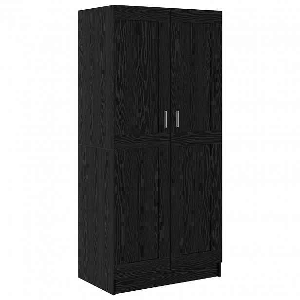 vidaXL Šatní skříň Černý dub 82,5 x 51,5 x 180 cm Kompozitní dřevo