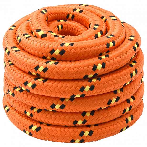 vidaXL Víceúčelové užitkové lano 50 mm 5 m Oranžová PP