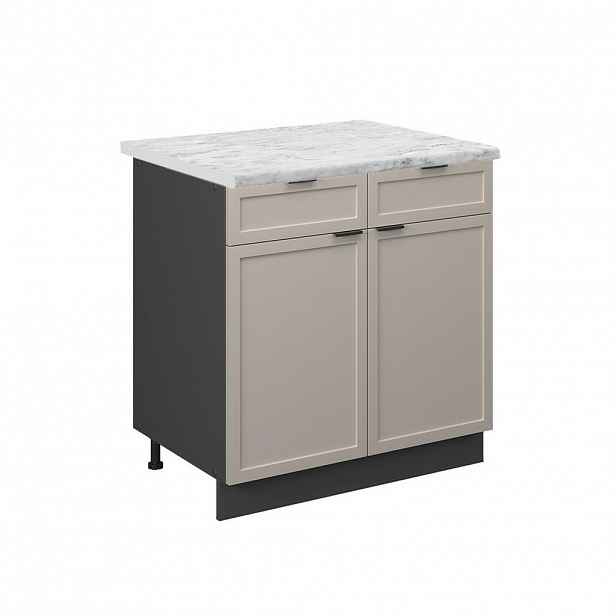 Vicco SPODNÍ SKŘÍŇKA KUCHYŇSKÉ LINKY Fame-Line GreyBeige 80 cm , PD Mramor