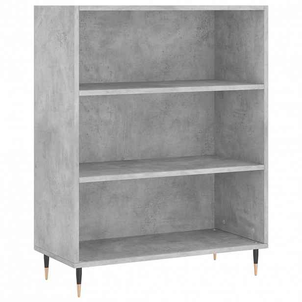 vidaXL Knihovna betonově šedá 69,5 x 32,5 x 90 cm kompozitní dřevo