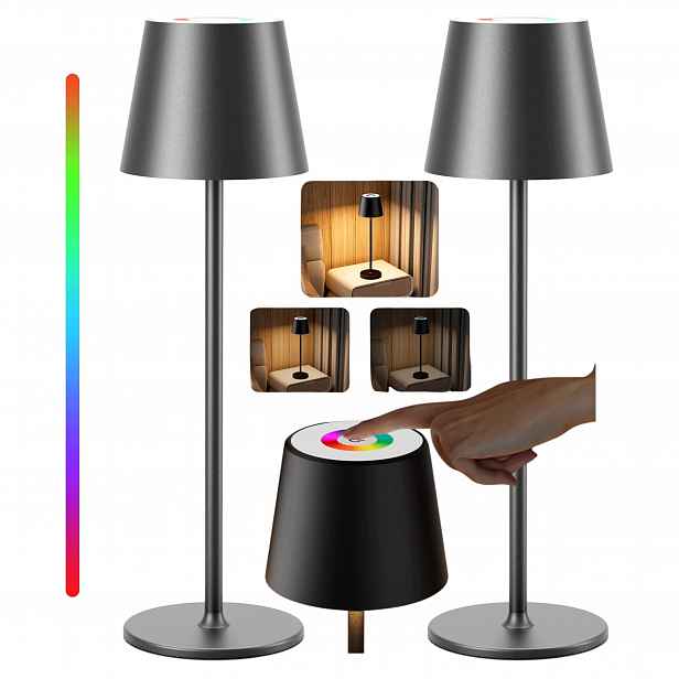 Stolní bezdrátové akumulátorové stmívatelné dotykové lampy Rgb 3000K