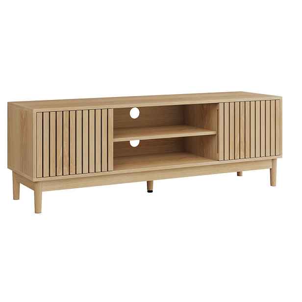 Urban Meuble NÍZKÁ KOMODA dekor dub a lamelový design