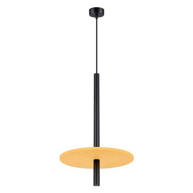 Žluté/béžové kovové závěsné svítidlo ø 30 cm Rilu – Sollux