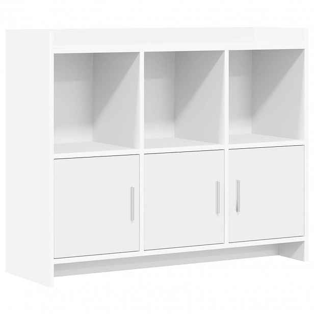 vidaXL Servírovací skříň Bílá 98,5 x 33 x 80 cm Kompozitní dřevo