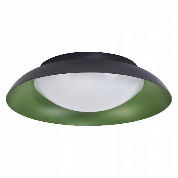 Nástěnná koupelnová lampa 19W 1000lm 3000K Černá Zelená Stmívatelná