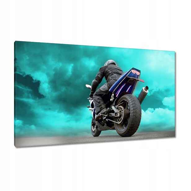 Obrazy 120x70 Modrý závodník