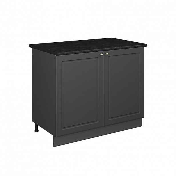 Vicco SKŘÍŇKA POD DŘEZ Fame-Line, Anthrazit-Gold Landhaus/Antracit, 100 cm, PD Antracit