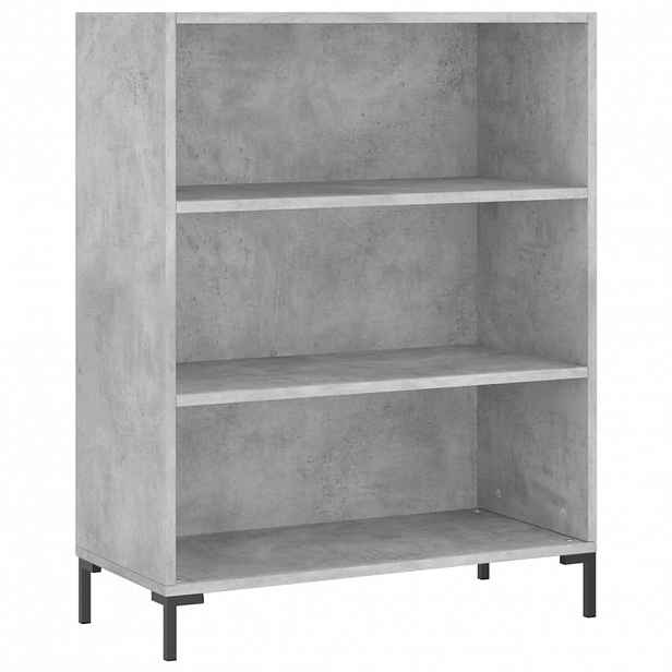 vidaXL Knihovna betonově šedá 69,5 x 32,5 x 90 cm kompozitní dřevo