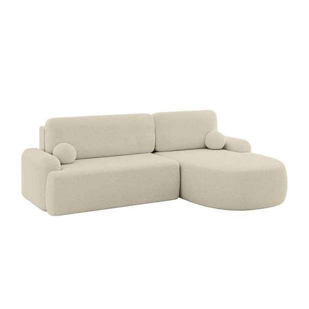 ALTDECOR ROHOVÁ SEDAČKA s funkcí spaní a úložným prostorem LIRA-L - 264x172x89 béžová