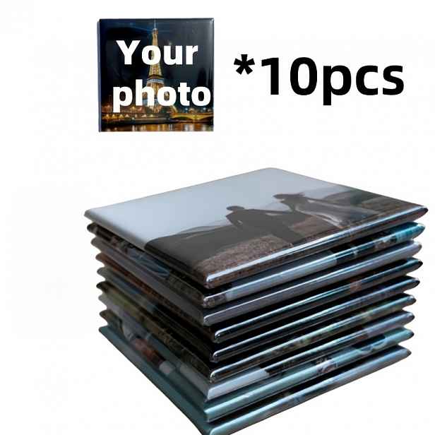 TEMU Přizpůsobitelné 10 magnetů na lednici s různými fotografiemi, vhodné pro domácí dekoraci, dárky na párty. Tento kreativní magnet na lednici lze