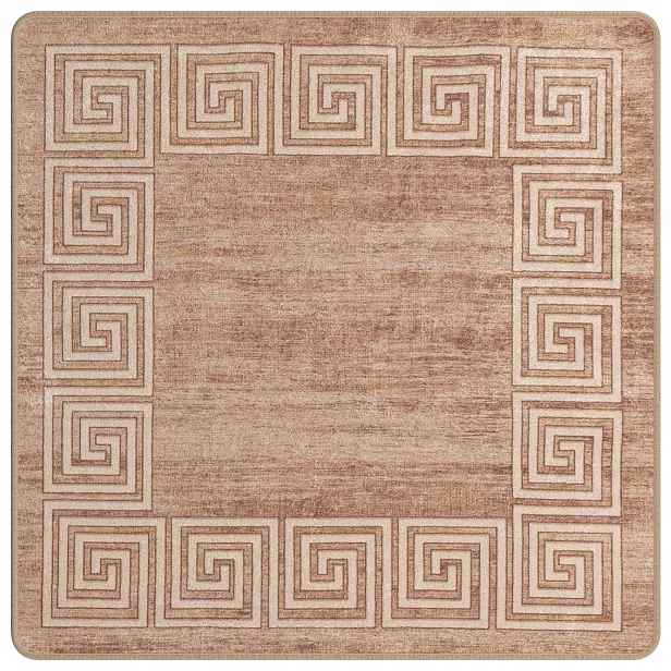 vidaXL Běhoun MARSA Bílá 100 x 100 cm Polyester a PVC